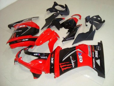 Rot Monster Kawasaki ZX 250R 2008-2012 Verkleidungen