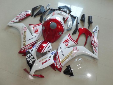 Rot Musashi Honda CBR 1000 RR 2012-2016 Verkleidungen
