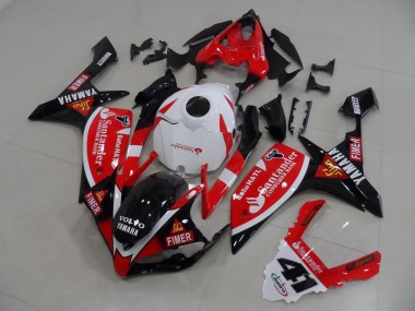 Rot Schwarz Aufkleber Yamaha R1 2007-2008 Verkleidungen
