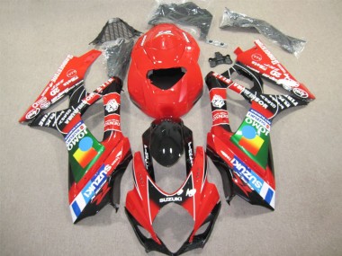 Rot Schwarz Suzuki GSXR 1000 K7 2007-2008 Verkleidung