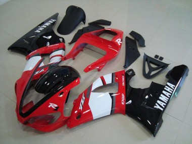 Rot Schwarz Weiß Yamaha R1 2000-2001 Verkleidungen