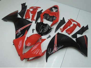 Rot Schwarz Yamaha R1 2012-2014 Verkleidungen