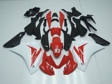 Rot Weiß 93 Honda CBR 125 R 2011-2013 Verkleidungen