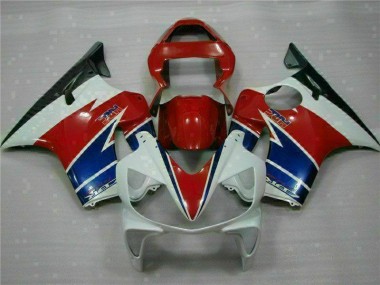 Rot Weiß Blau Honda CBR 600 F4i 2001-2003 Verkleidungen
