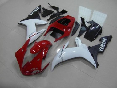 Rot Weiß Schwarz Yamaha R1 2002-2003 Verkleidungen