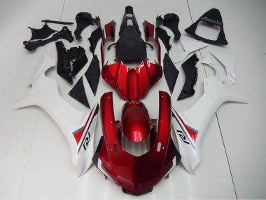 Rot Weiß Yamaha R1 2015-2019 Verkleidungen