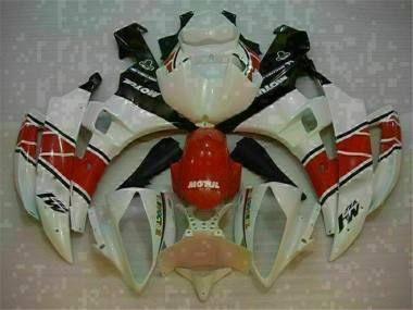 Rot Weiß Yamaha R6 2006-2007 Verkleidung