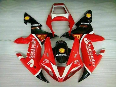 Rot Yamaha R1 2002-2003 Vollverkleidung