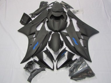 Schwarz Blau Aufkleber Yamaha R6 2006-2007 Verkleidungen