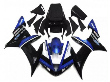 Schwarz Blau Yamaha R1 2002-2003 Verkleidungen