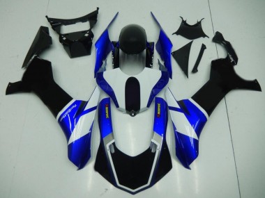 Schwarz Blau Yamaha R1 2015-2019 Verkleidungen