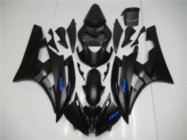 Schwarz Blau Yamaha R6 2006-2007 Verkleidungen