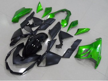 Schwarz Grün Kawasaki Z1000 2007-2009 Verkleidungen