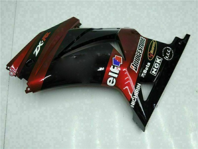 Schwarz Kawasaki EX250 2008-2012 Verkleidung