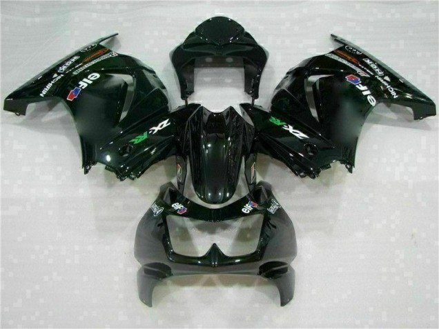 Schwarz Kawasaki EX250 2008-2012 VollVerkleidungen & Plastik