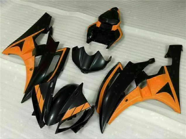 Schwarz Orange Yamaha R6 2006-2007 Verkleidungen