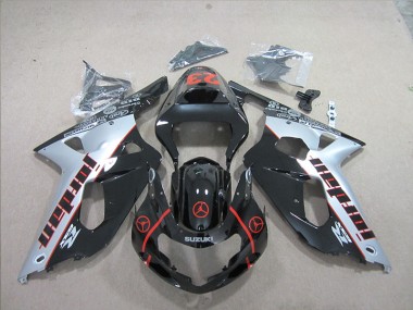 Schwarz Rot 23 Suzuki GSXR 600 K1 K2 K3 2001-2003 Verkleidungen