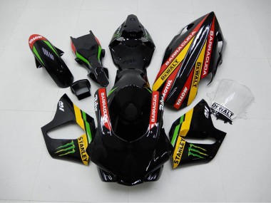 Schwarz Stanley Yamaha R1 2015-2019 Verkleidungen