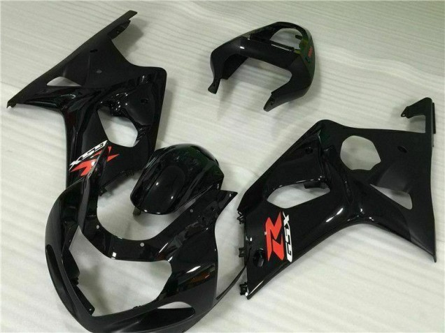 Schwarz Suzuki GSXR 1000 K1 2000-2002 Verkleidungen