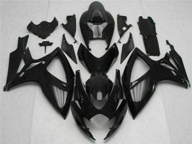Schwarz Suzuki GSXR 600 / 750 K6 2006-2007 Motorrad Verkleidung