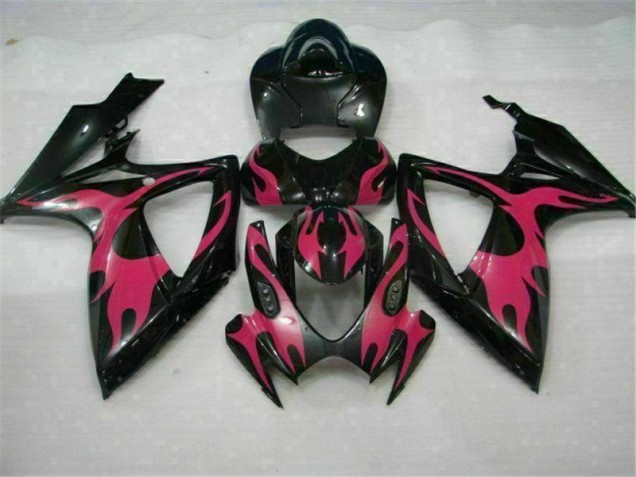 Schwarz Suzuki GSXR 600 / 750 K6 2006-2007 Motorrad Verkleidungen