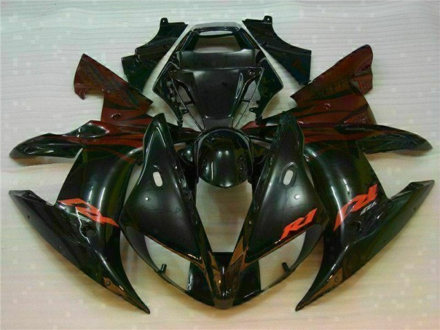 Schwarz Yamaha R1 2002-2003 Motorrad Verkleidung