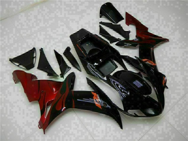 Schwarz Yamaha R1 2002-2003 Verkleidungen