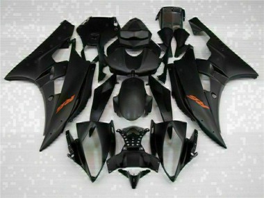 Schwarz Yamaha R6 2006-2007 Motorrad Verkleidung