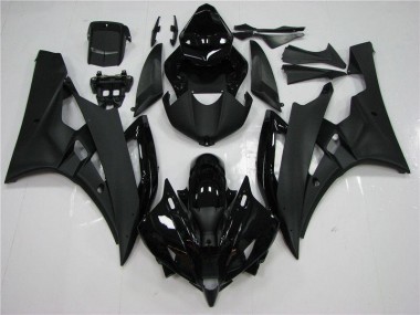 Schwarz Yamaha R6 2006-2007 Verkleidungen & Plastik