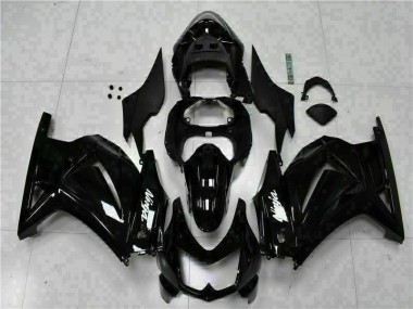 Schwarzer Ninja Kawasaki EX250 2008-2012 Verkleidungen
