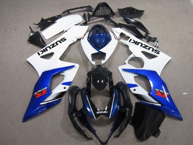 Weiß Blau Suzuki GSXR 1000 K5 2005-2006 Verkleidungen
