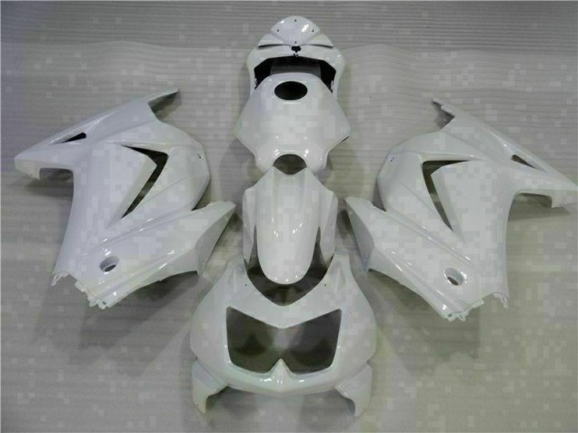 Weiß Kawasaki EX250 2008-2012 Verkleidungen