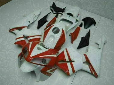 Weiß Rot Honda CBR 600 RR 2005-2006 Verkleidung