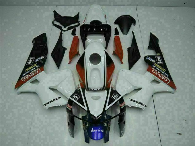 Weiß Rot Schwarz Lee Honda CBR 600 RR 2005-2006 Verkleidungen
