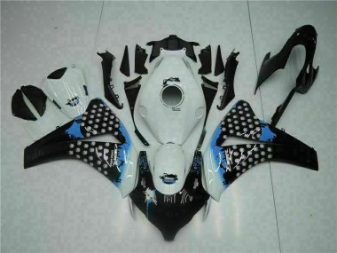 Weiß Schwarz Honda CBR 1000 RR 2008-2011 Verkleidung