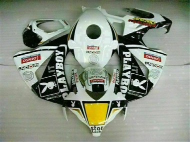 Weiß Schwarz Playboy Honda CBR 1000 RR 2008-2011 Verkleidung