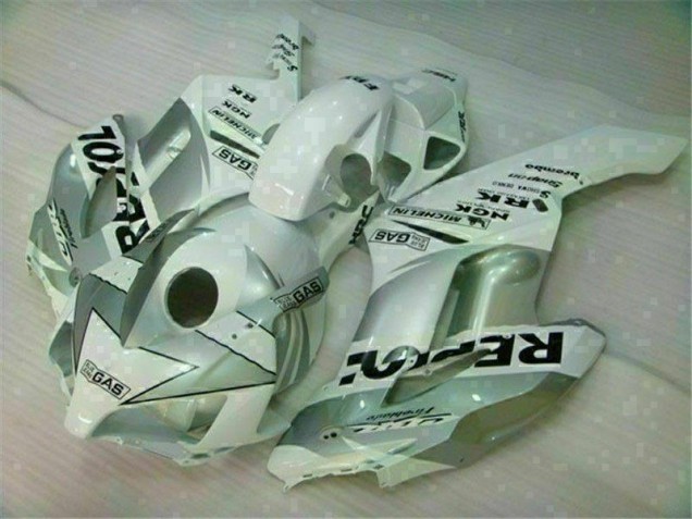 Weiß Silber Repsol Honda CBR 1000 RR 2004-2005 Verkleidungen