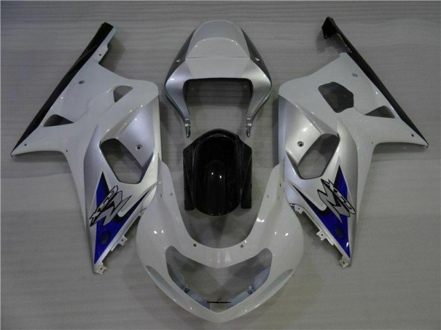 Weiß Silber Suzuki GSXR 600 / 750 K1 K2 K3 2001-2003 Verkleidungen