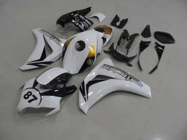 Weiß Und Schwarz 87 Honda CBR 1000 RR 2008-2011 Verkleidungen